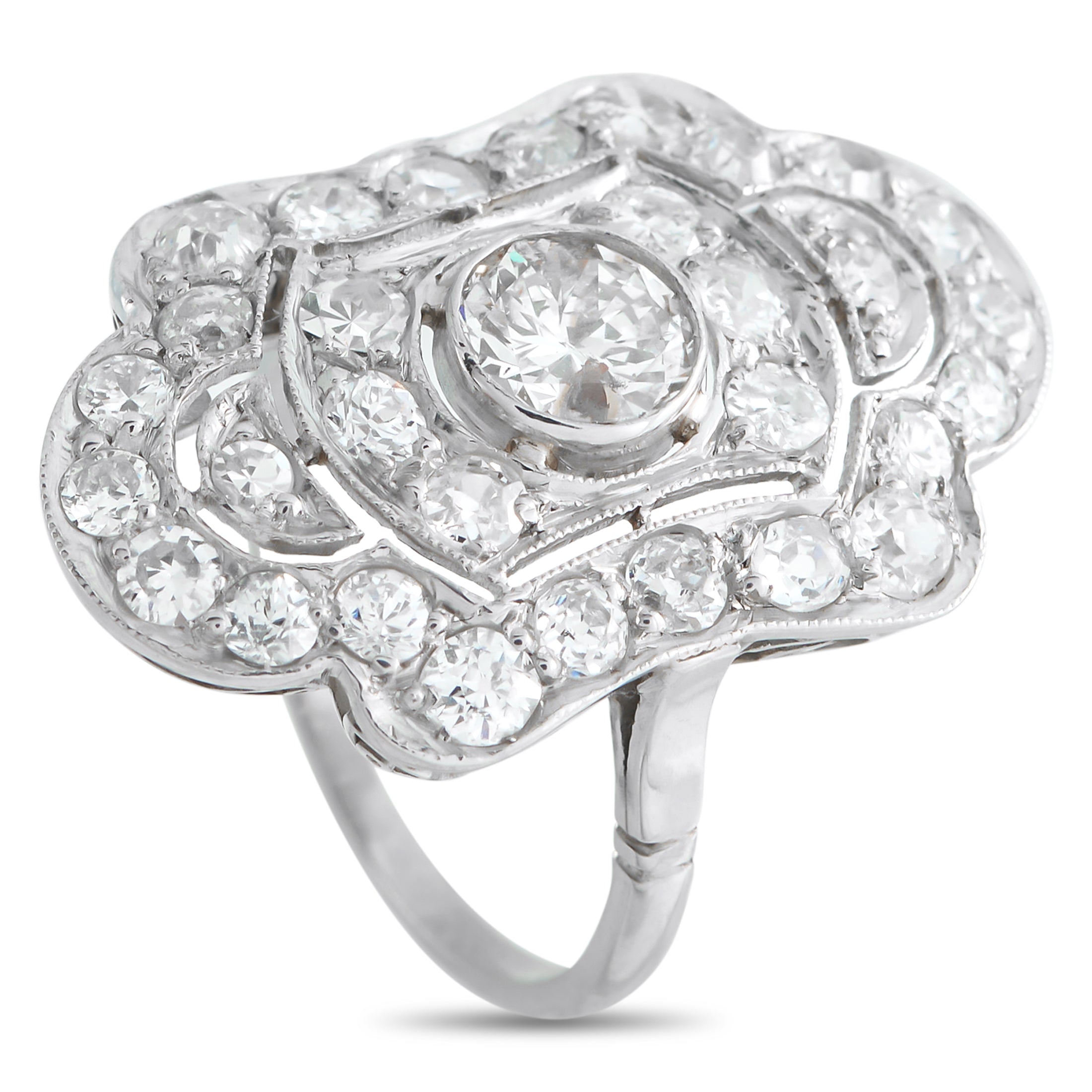 Platinum 2.30ct Diamond Ring