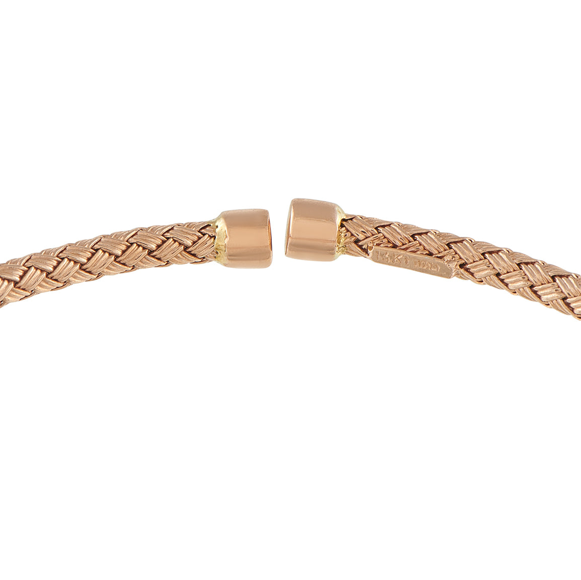 14K Rose and White Gold 0.52ct Diamond Bracelet
