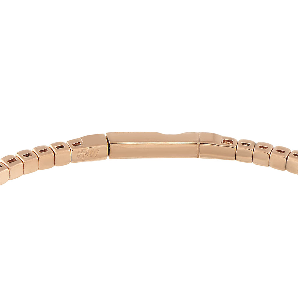 Exclusive 14K Rose Gold 1.22ct Diamond Tennis Bangle Bracelet