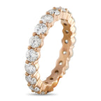 14K Rose Gold 4.40ct Diamond Eternity Band