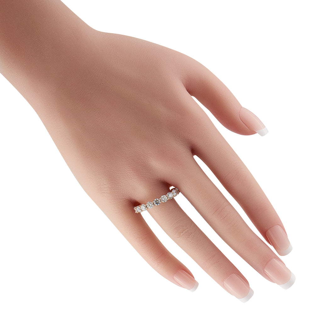 14K Rose Gold 4.40ct Diamond Eternity Band