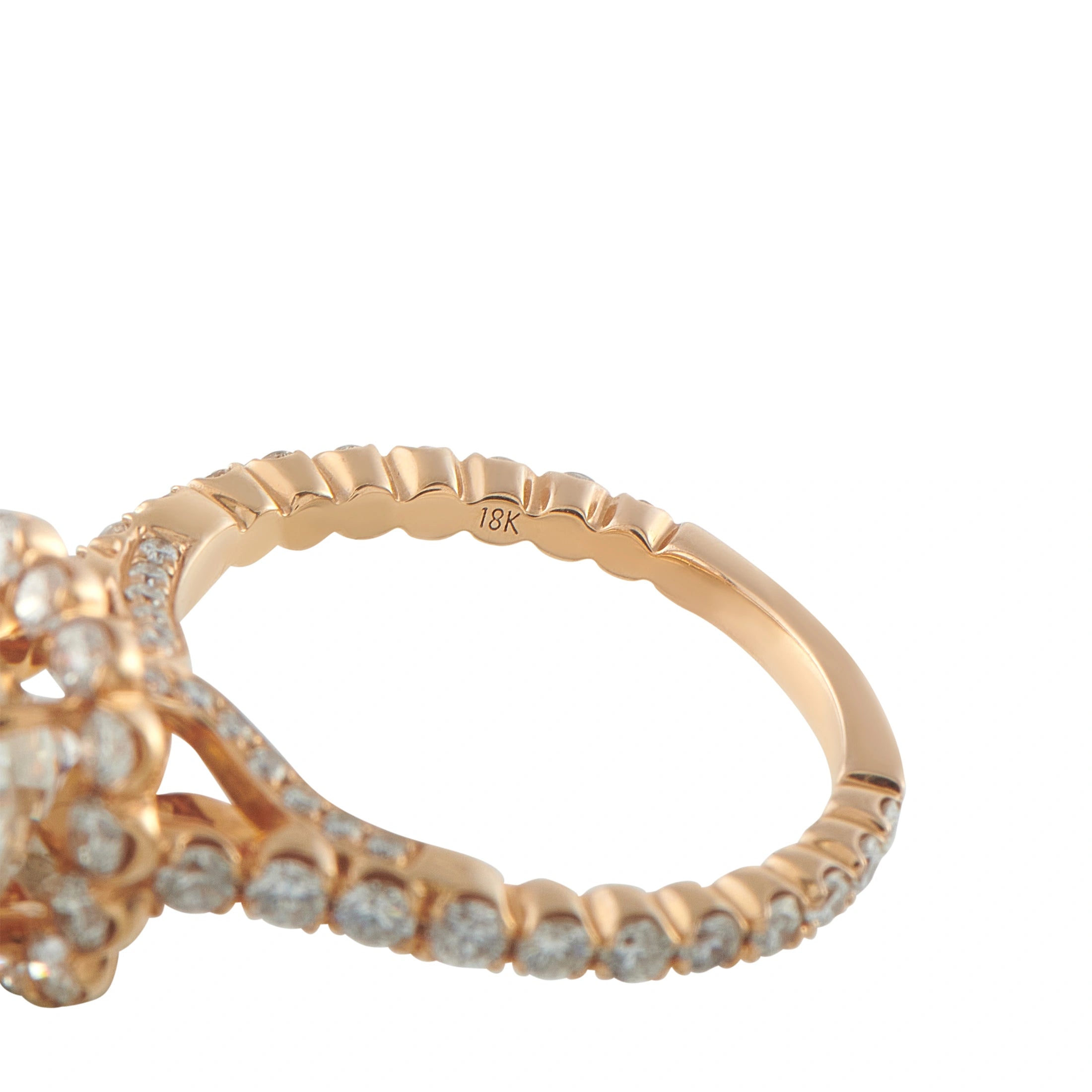 14K Rose Gold 2.86ct Diamond Ring