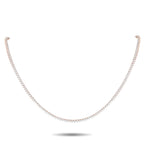 Exclusive 14K Rose Gold 9.05ct Lab-Grown Diamond Tennis Necklace MF07-072325 – Crafted in warm 14K rose gold, this tennis nec