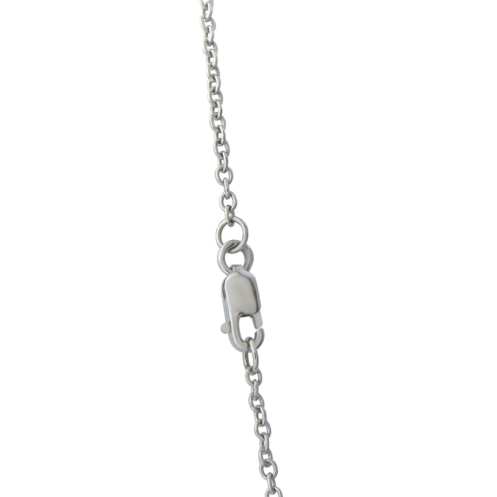 14K White Gold 5.50ct Multicolored Diamond Necklace