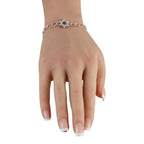 Exclusive 14K White Gold 0.30ct Diamond Star of David Bracelet