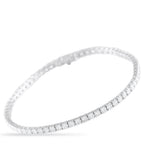 14K White Gold 4.58ct Diamond Tennis Bracelet