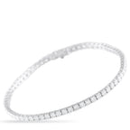 Exclusive 14K White Gold 4.58ct Diamond Tennis Bracelet MF04-081225 – Add a touch of sparkle to any ensemble with this tradit