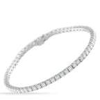 Exclusive 14K White Gold 4.70ct Diamond Tennis Bracelet MF10-081225 – Diamonds with a total weight of 4
