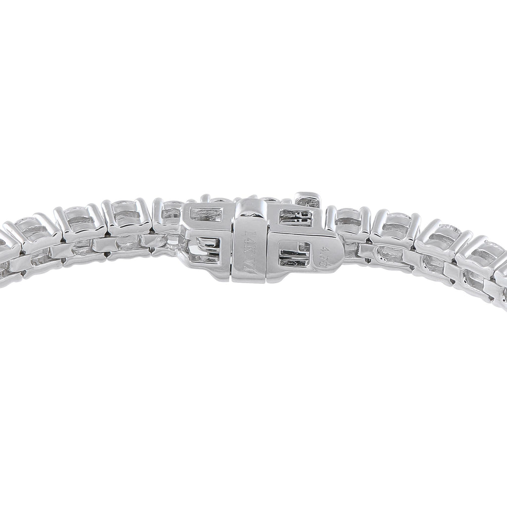 Exclusive 14K White Gold 4.70ct Diamond Tennis Bracelet