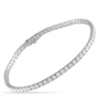 Exclusive 14K White Gold 4.79ct Diamond Tennis Bracelet MF11-081225 – This timeless tennis bracelet exudes classic luxury