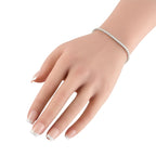 Exclusive 14K White Gold 4.79ct Diamond Tennis Bracelet