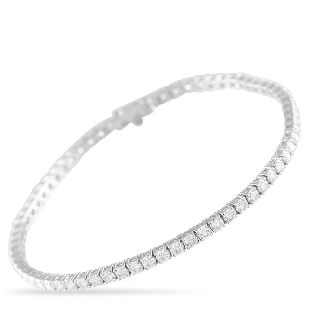 Exclusive 14K White Gold 4.65ct Diamond Tennis Bracelet MF12-081225 – No outfit is complete without a subtle touch of sparkle