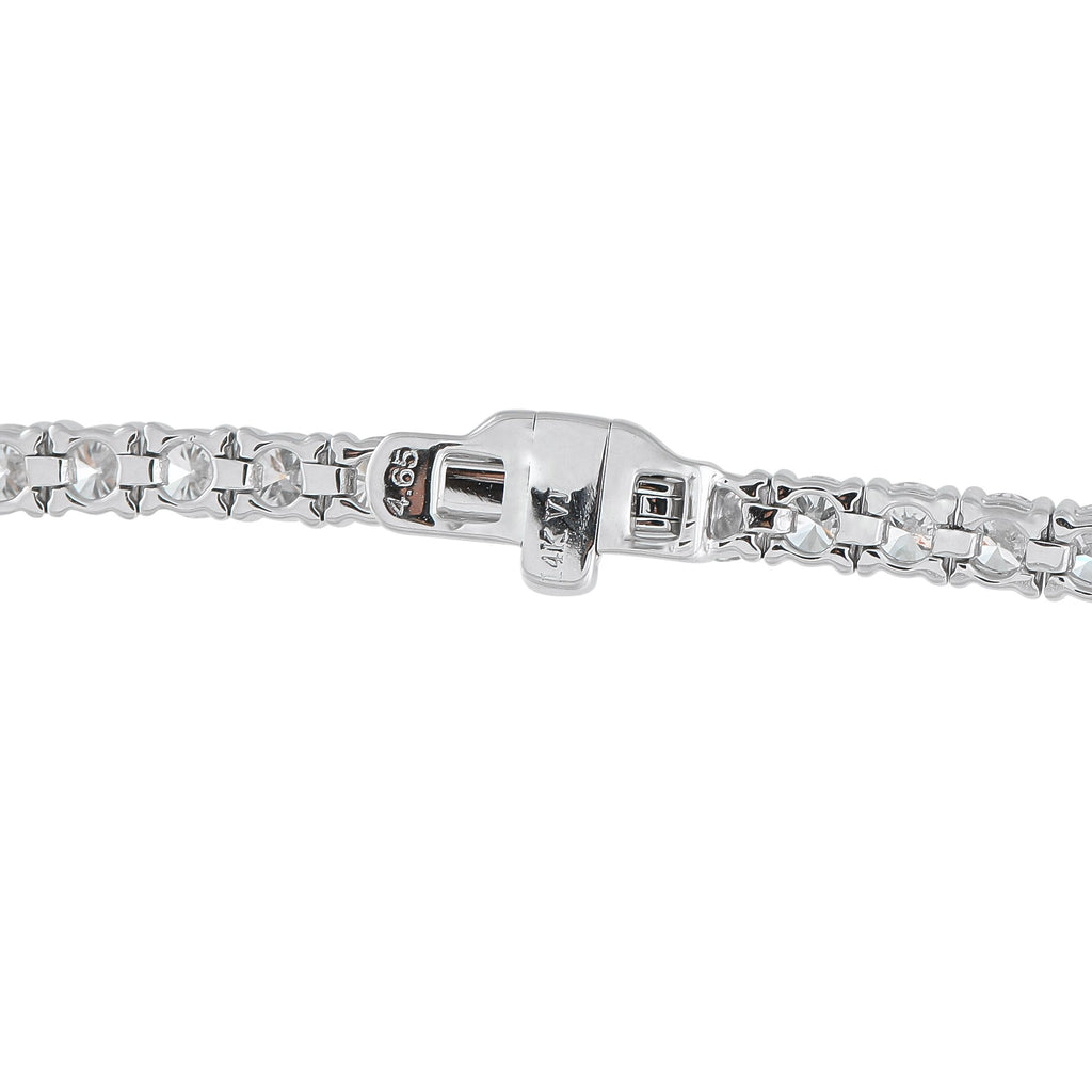 Exclusive 14K White Gold 4.65ct Diamond Tennis Bracelet