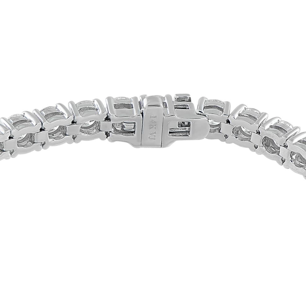 Exclusive 14K White Gold 8.0ct Diamond Tennis Bracelet