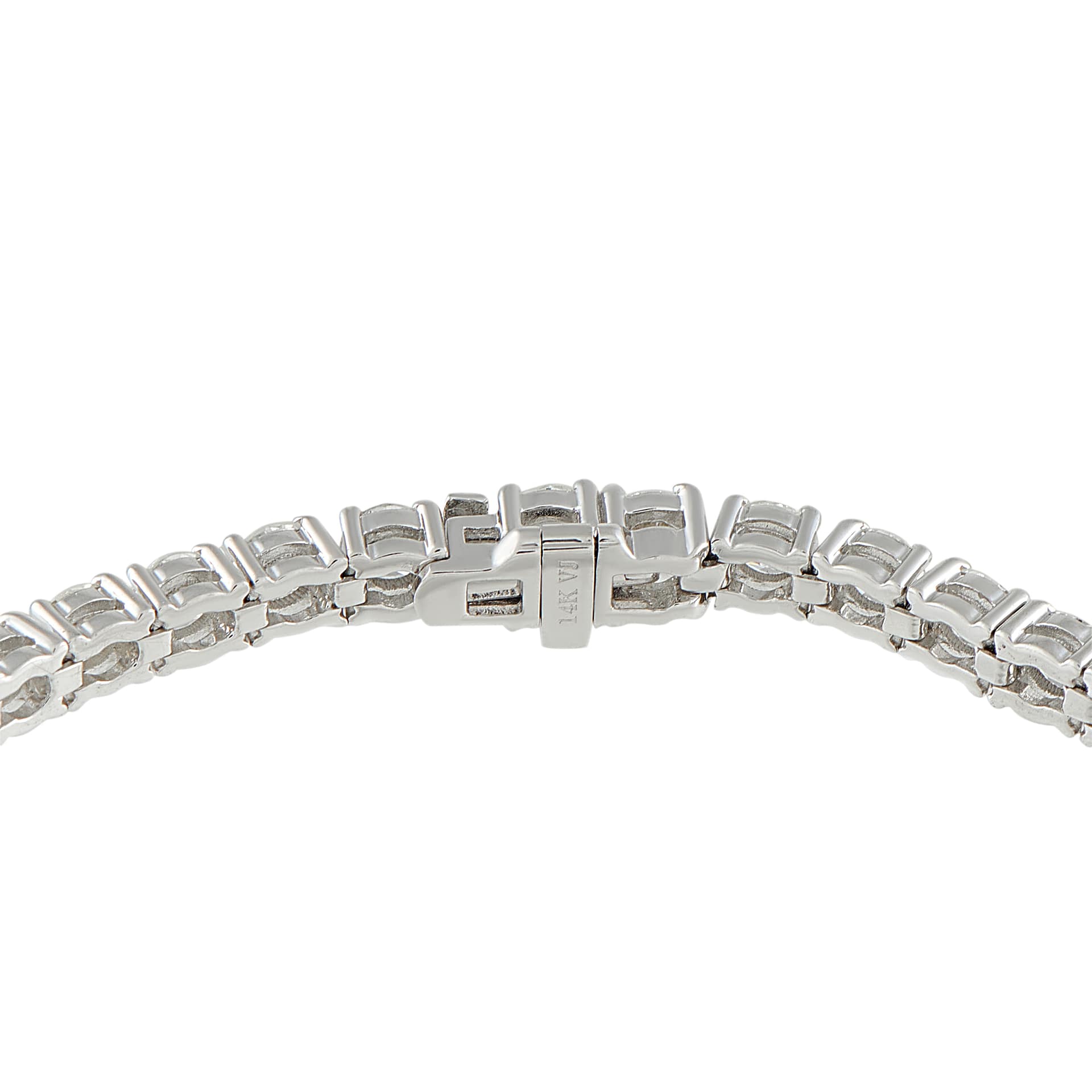 Exclusive 14K White Gold 9.80ct Diamond Tennis Bracelet