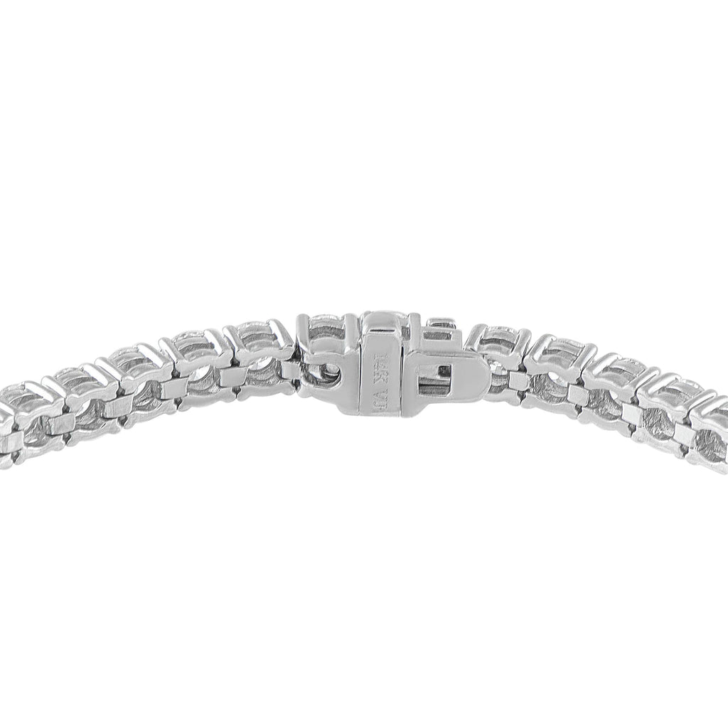 Exclusive 14K White Gold 7.0ct Diamond Tennis Bracelet