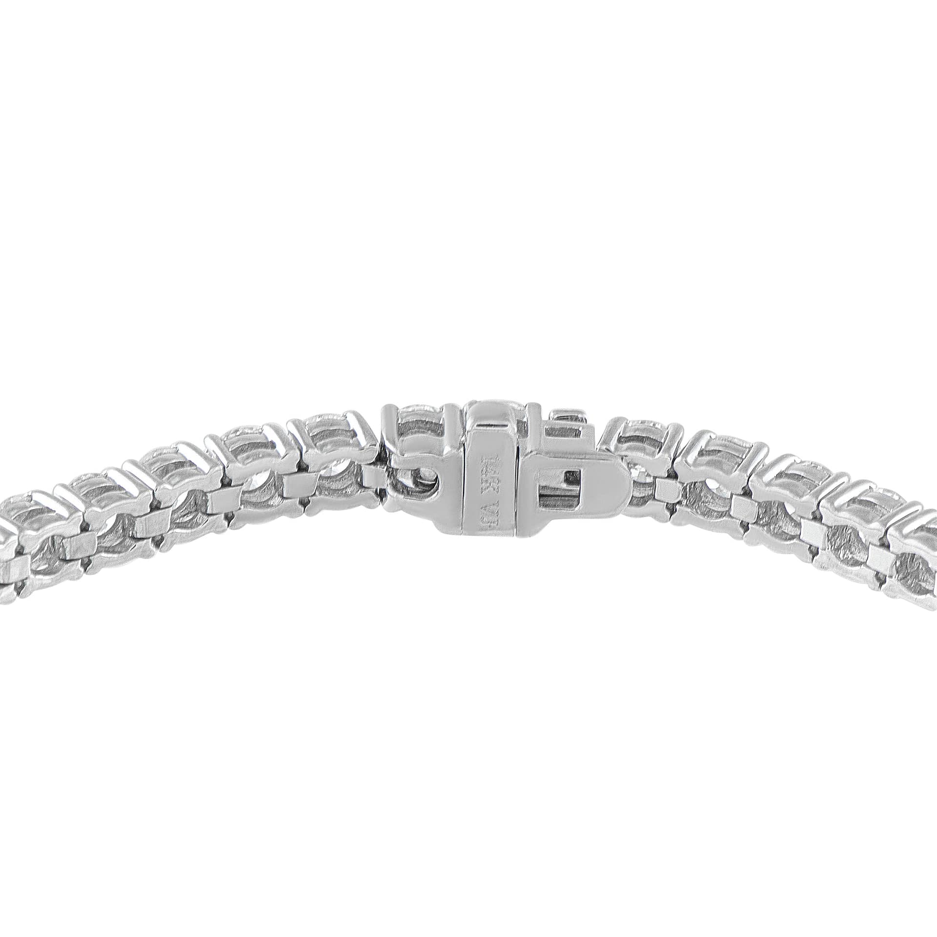 Exclusive 14K White Gold 7.0ct Diamond Tennis Bracelet