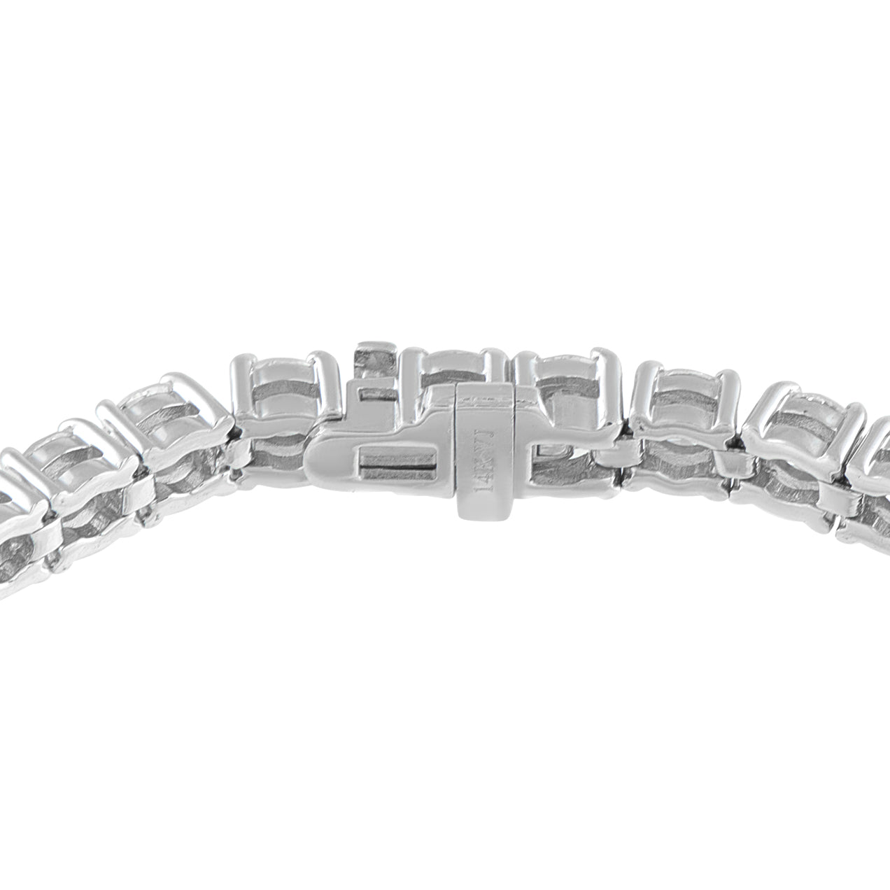 14K White Gold 10.50ct Diamond Tennis Bracelet