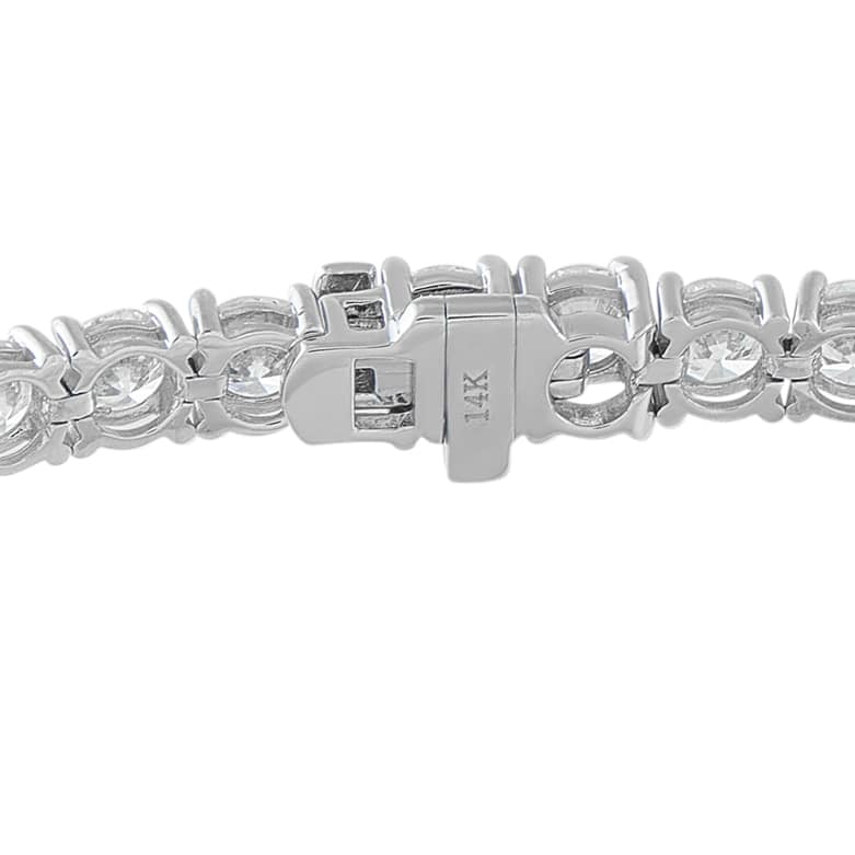 Exclusive 14K White Gold 8.30ct Diamond Tennis Bracelet