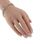 Exclusive 14K White Gold 0.54ct Diamond Woven Bangle Bracelet