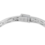 14K White Gold 3.75ct Diamond Pave Bangle