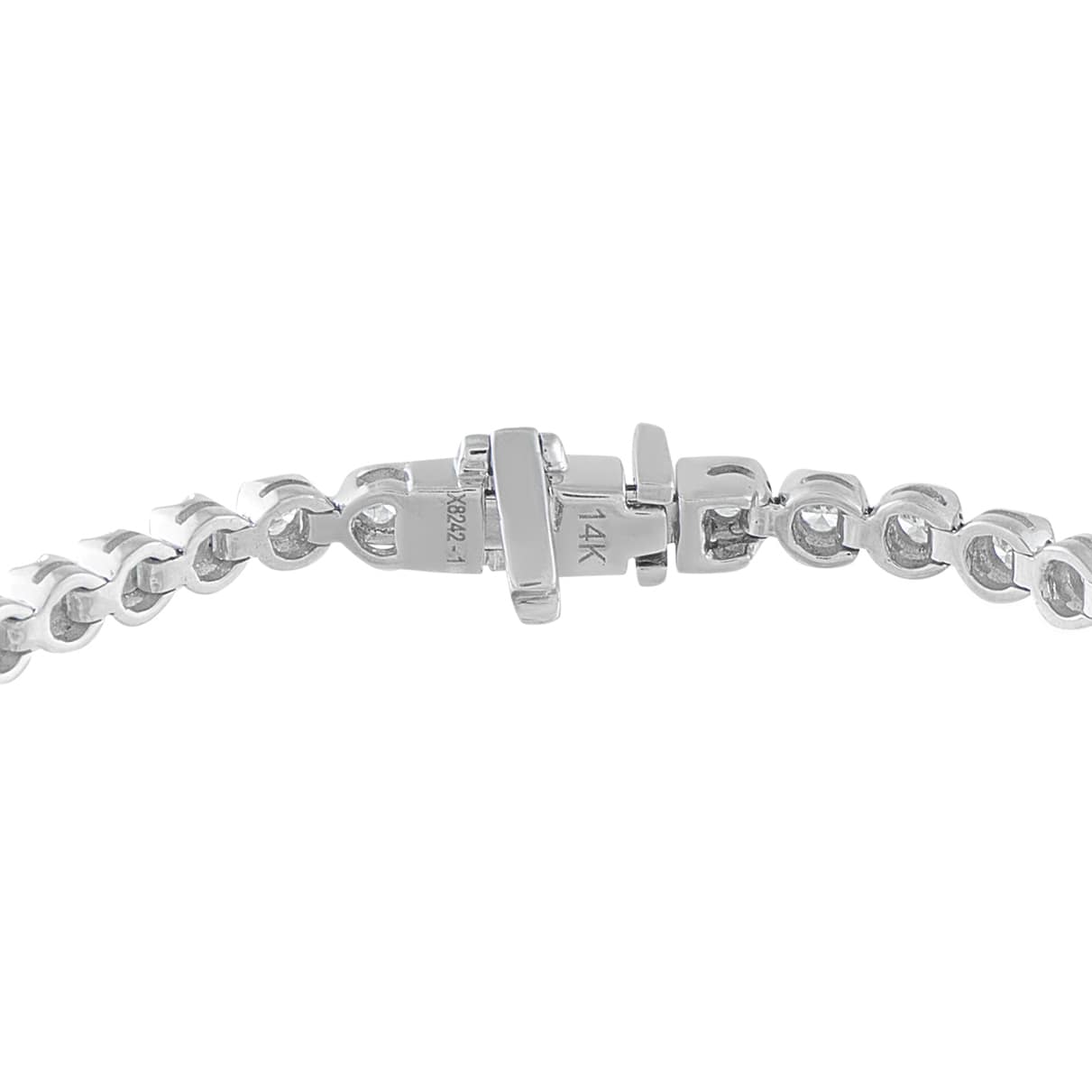 Exclusive 14K White Gold 2.38ct Diamond Tennis Bracelet