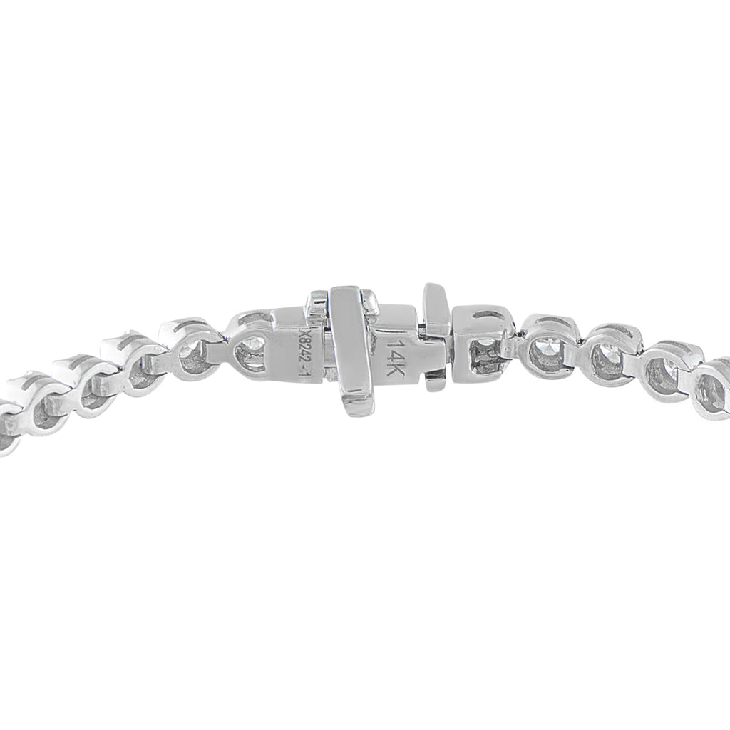 14K White Gold 2.38ct Diamond Tennis Bracelet