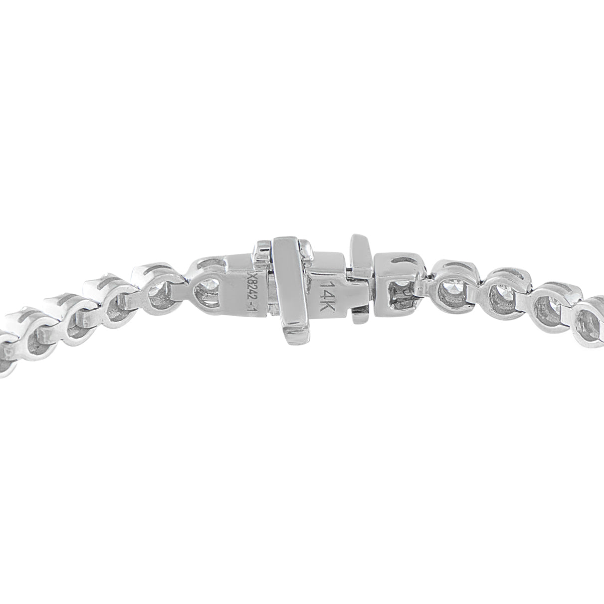 14K White Gold 2.38ct Diamond Tennis Bracelet