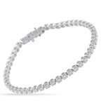 Exclusive 14K White Gold 2.55ct Diamond Tennis Bracelet Day or night, this tennis bracelet adapts to any look. It’s fashioned in 14K white gold and carries a total of 2.55 carats of