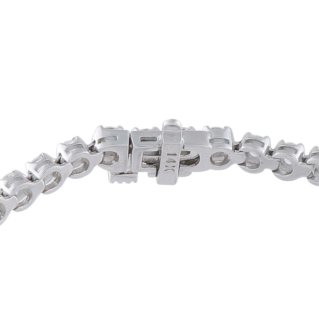 Exclusive 14K White Gold 3.0ct Diamond Tennis Bracelet