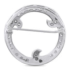 14K White Gold 0.60ct Diamond Brooch