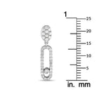 Exclusive 14K White Gold 0.50 ct Diamond Drop Earrings