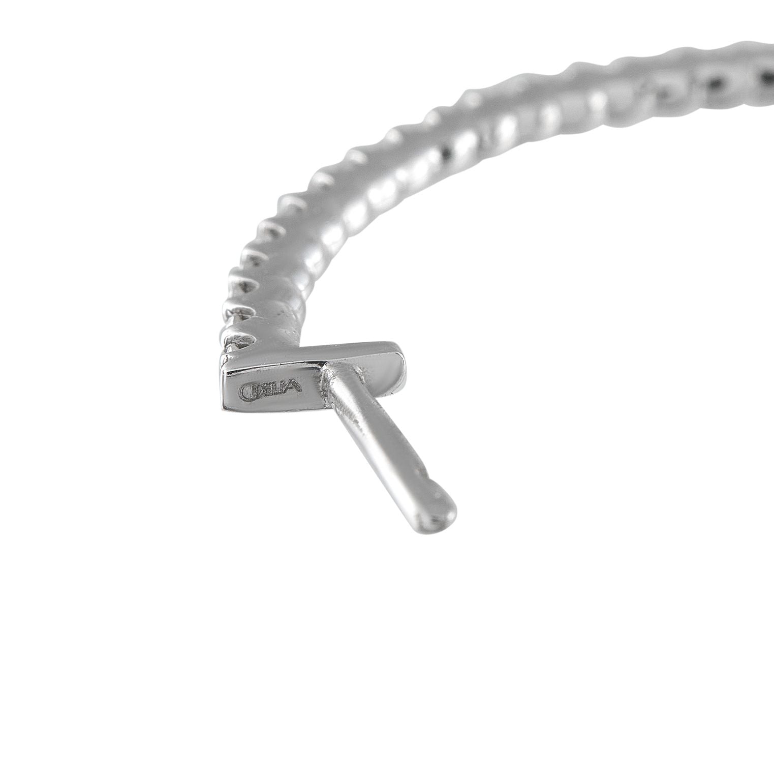 Exclusive 14K White Gold 1.77ct Diamond Inside-Out Hoop Earrings