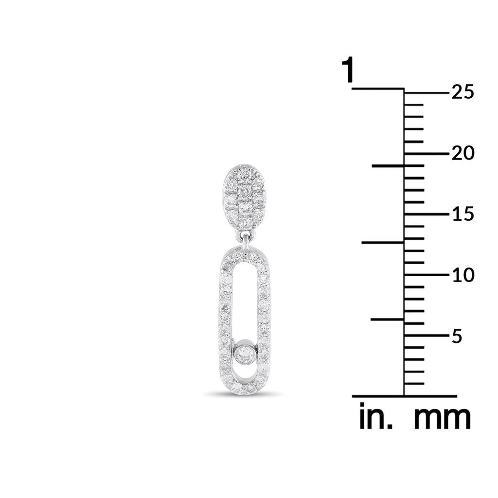Exclusive 14K White Gold 0.50ct Diamond Drop Earrings