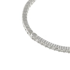 14K White Gold 2.0ct Diamond Inside-Out Hoop Earrings