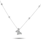 Exclusive 14K White Gold 0.75ct Diamond Butterfly Necklace PN16065 – This luxury necklace is endlessly charming