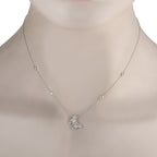 Exclusive 14K White Gold 0.75ct Diamond Butterfly Necklace