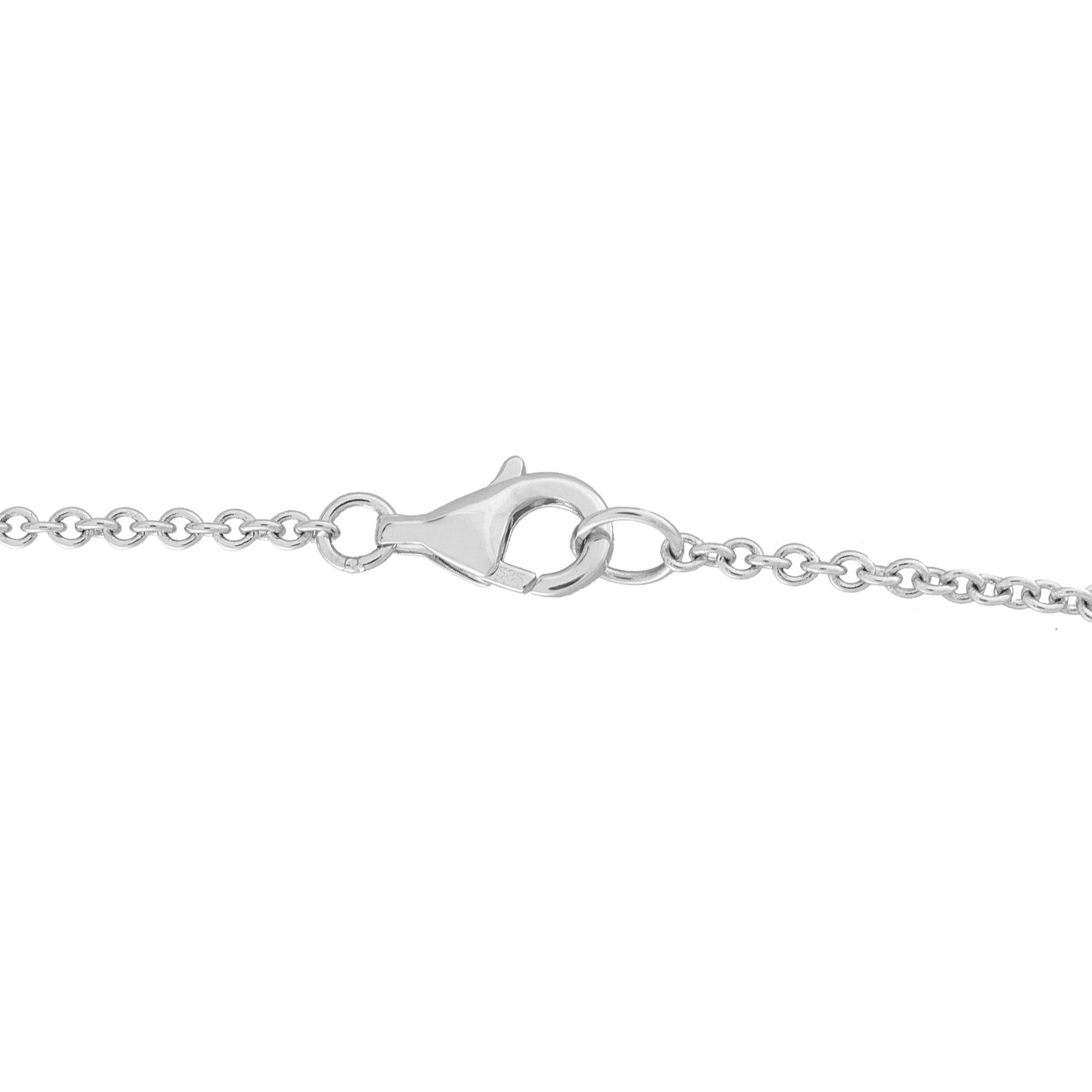 14K White Gold 0.70ct Diamond Pendant