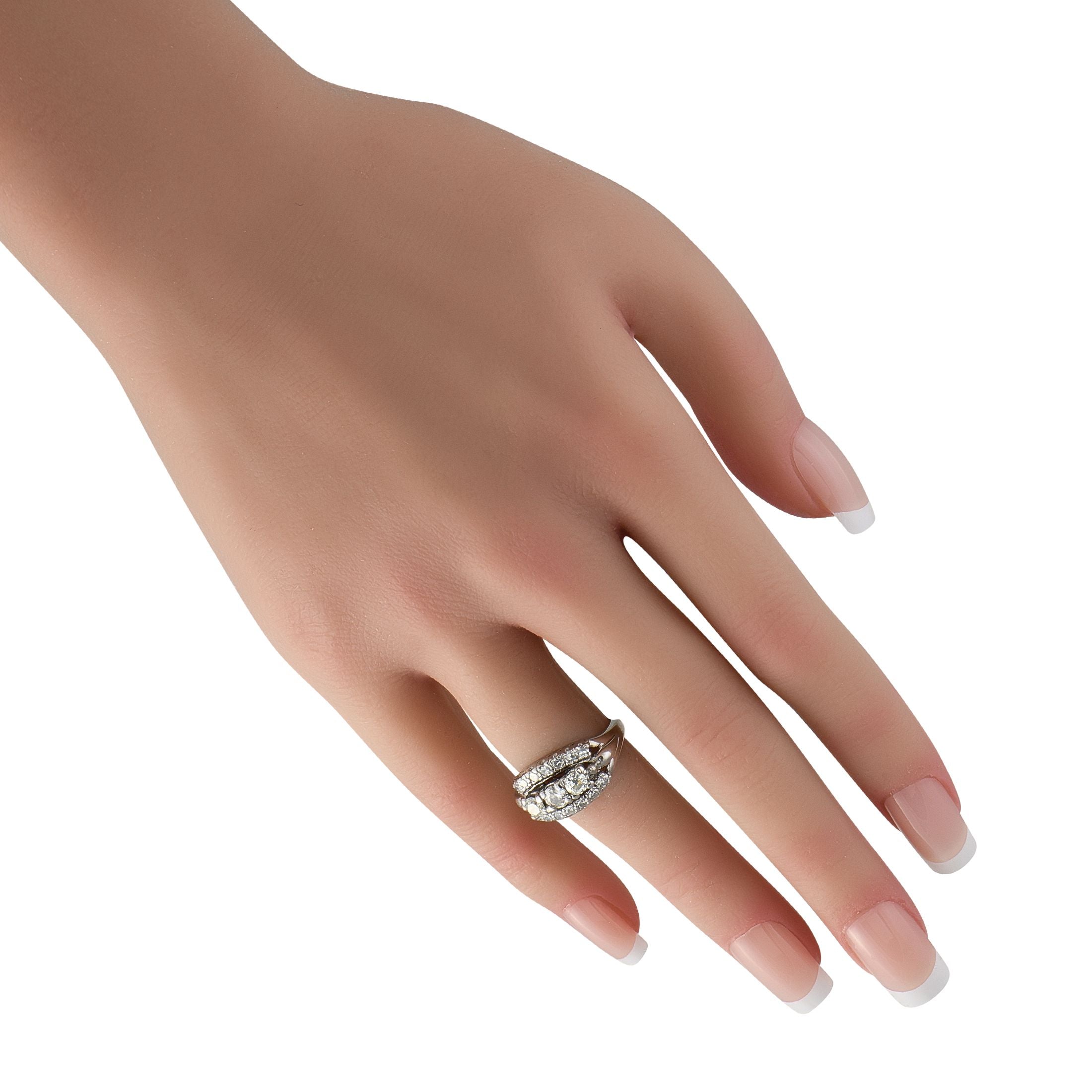 Exclusive Vintage 14K White Gold Diamond Ring