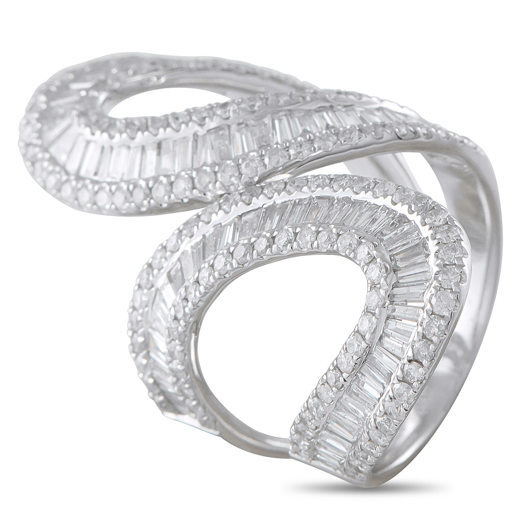 14K White Gold 4.0ct Diamond Ring