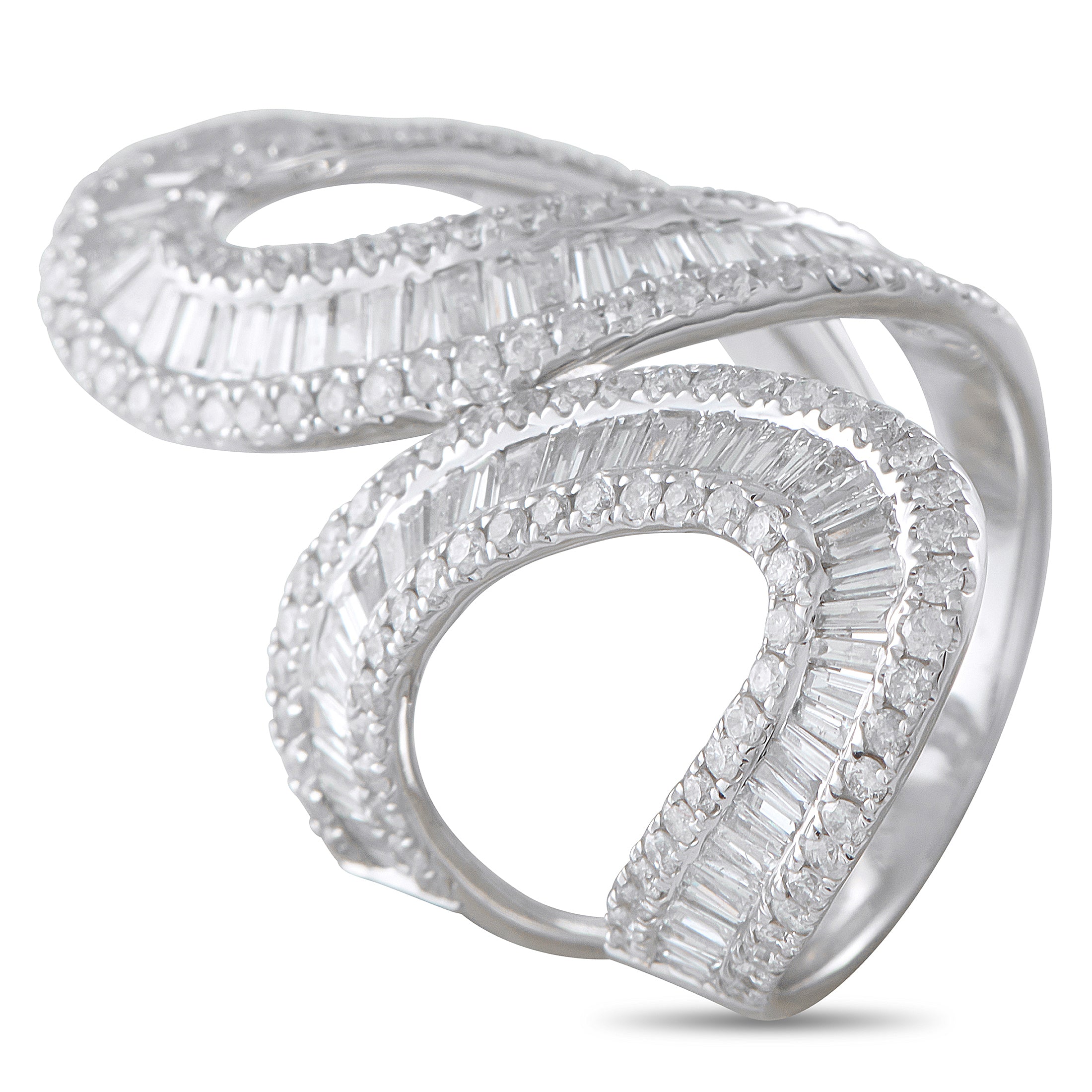 14K White Gold 4.0ct Diamond Ring