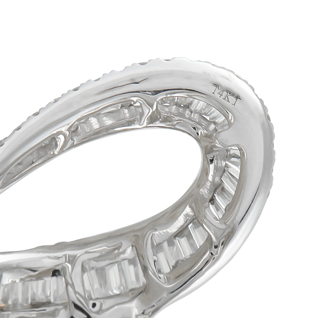 14K White Gold 4.0ct Diamond Ring