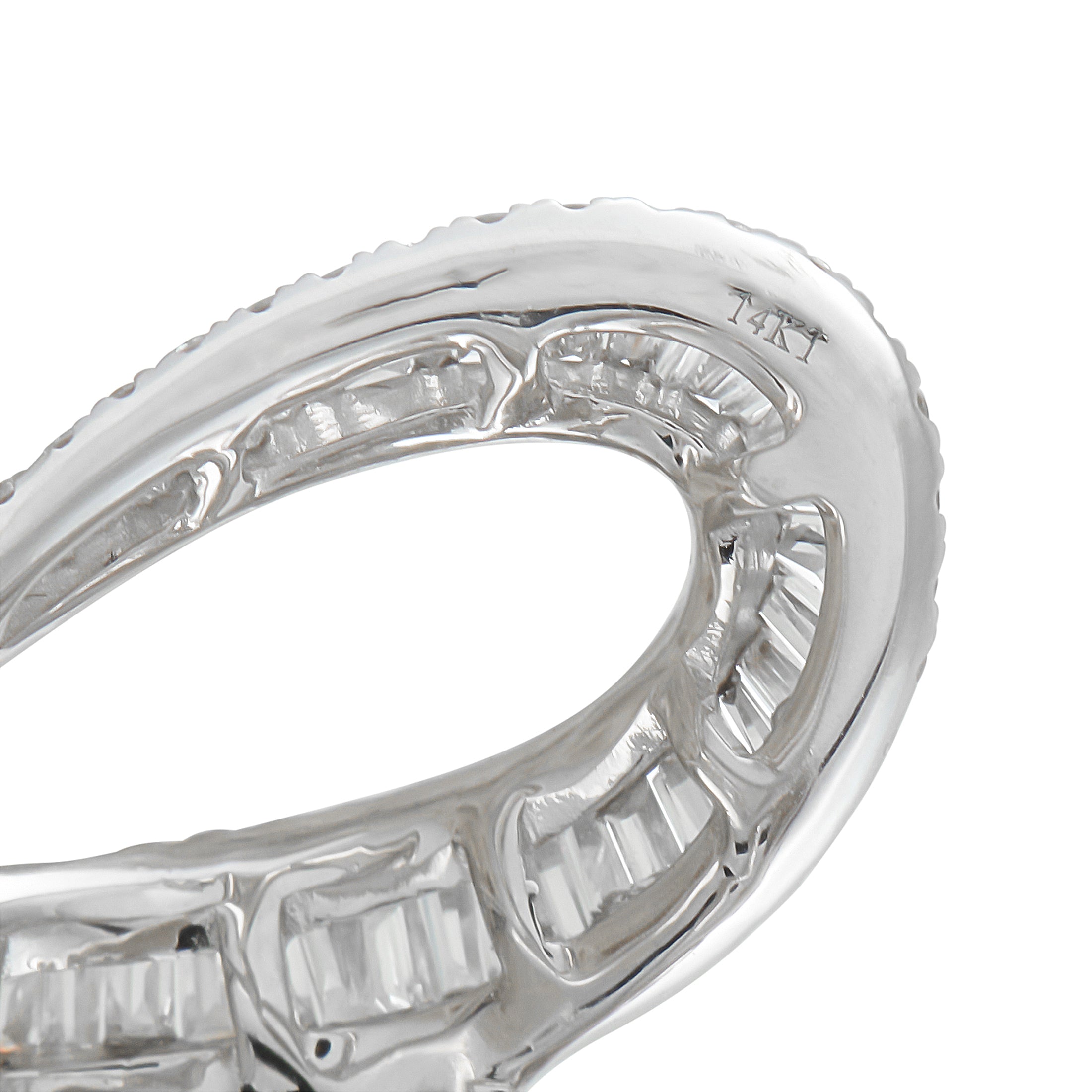 14K White Gold 4.0ct Diamond Ring