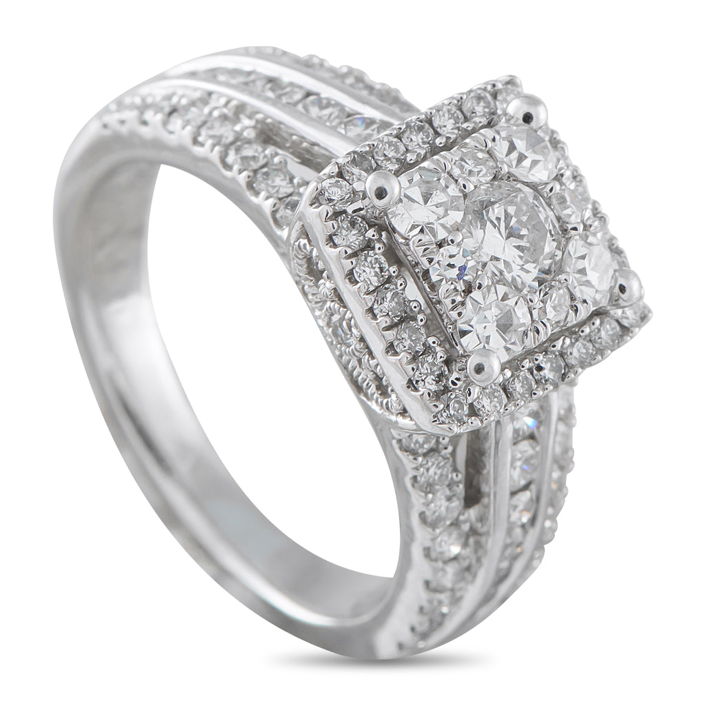 14K White Gold 1.30ct Diamond Ring
