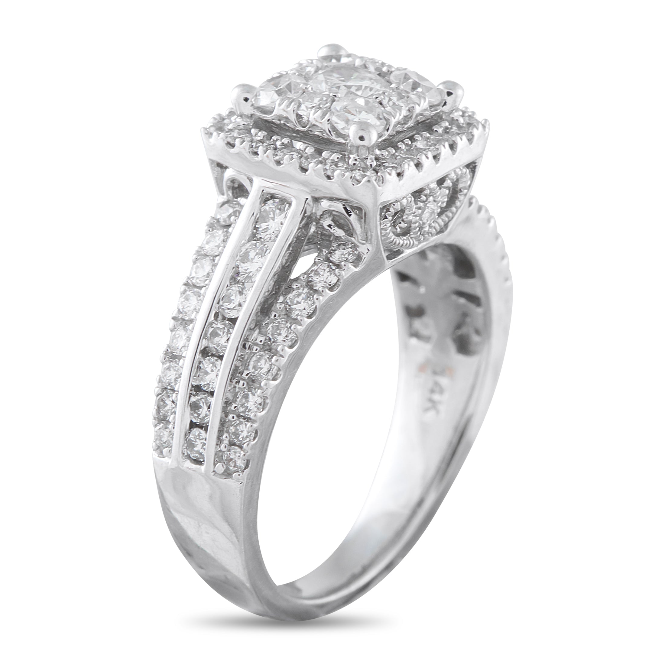 14K White Gold 1.30ct Diamond Ring