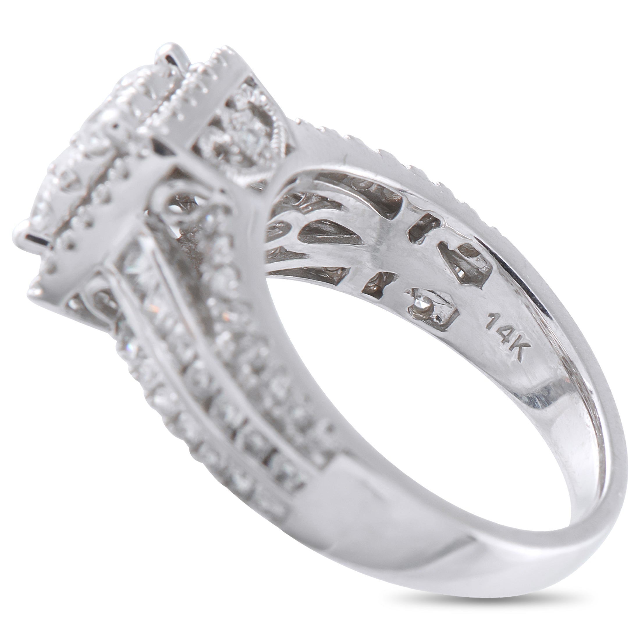 14K White Gold 1.30ct Diamond Ring