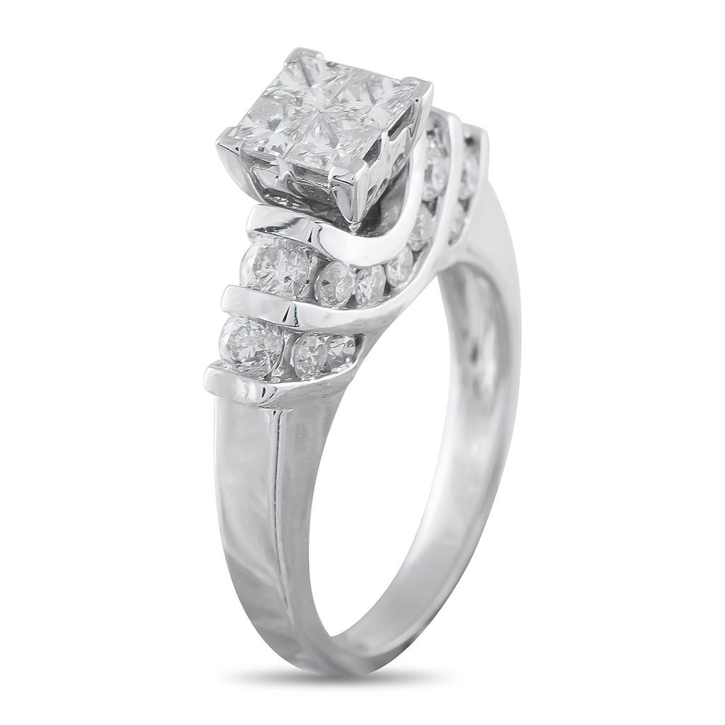 14K White Gold 1.84ct Diamond Ring