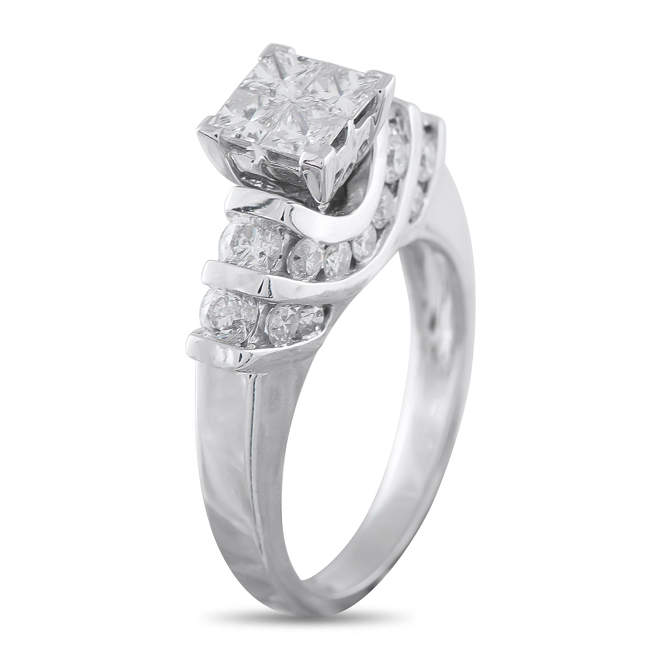 14K White Gold 1.84ct Diamond Ring