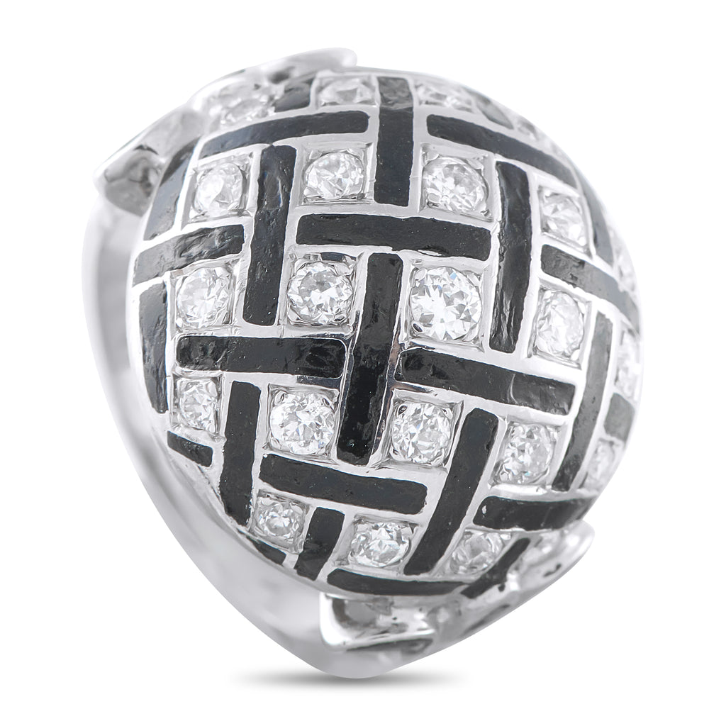 14K White Gold 1.0ct Diamond Ring