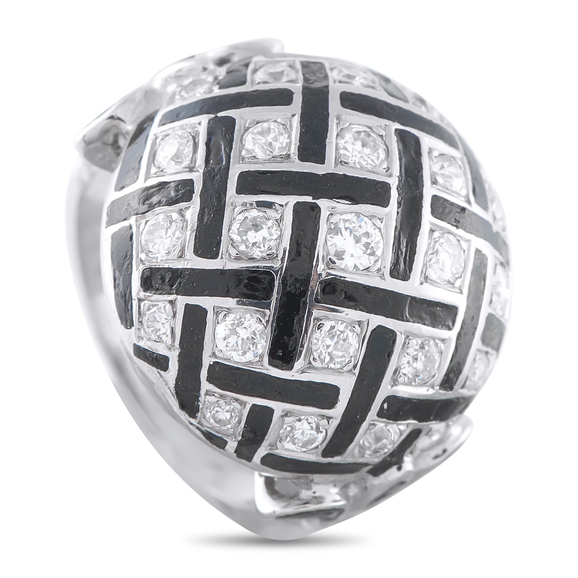 14K White Gold 1.0ct Diamond Ring